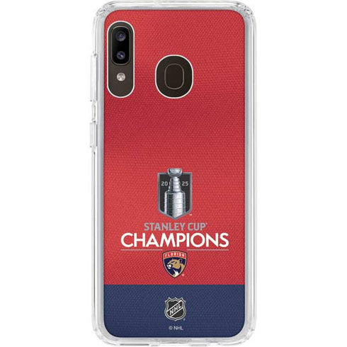 2025 Stanley Cup Champions Florida Panthers Galaxy A20 Clear Case