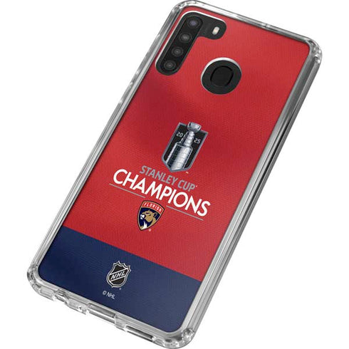 2025 Stanley Cup Champions Florida Panthers Galaxy A21 Clear Case