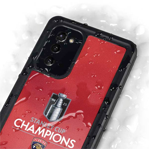 2025 Stanley Cup Champions Florida Panthers Galaxy Note20 5G Waterproof Case