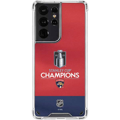 2025 Stanley Cup Champions Florida Panthers Galaxy S21 Ultra 5G Clear Case
