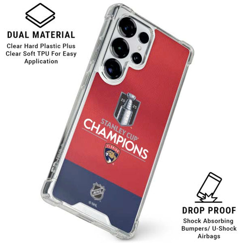 2025 Stanley Cup Champions Florida Panthers Galaxy S26 Ultra Clear Case
