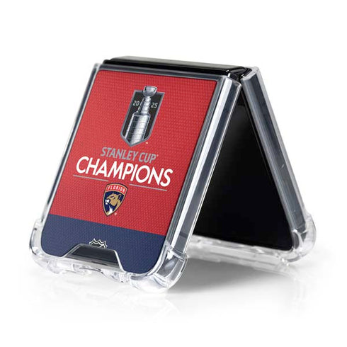 2025 Stanley Cup Champions Florida Panthers Galaxy Z Flip5 5G Clear Case