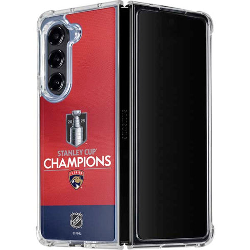 2025 Stanley Cup Champions Florida Panthers Galaxy Z Fold5 5G Clear Case