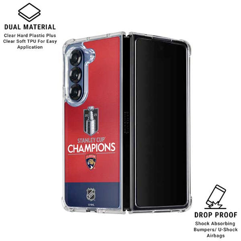 2025 Stanley Cup Champions Florida Panthers Galaxy Z Fold6 Clear Case