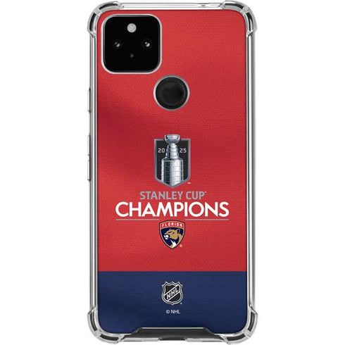 2025 Stanley Cup Champions Florida Panthers Google Pixel 5a 5G Clear Case