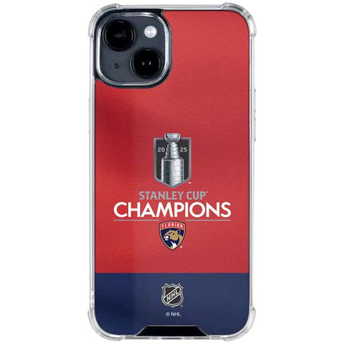 2025 Stanley Cup Champions Florida Panthers iPhone 15 Plus Clear Case
