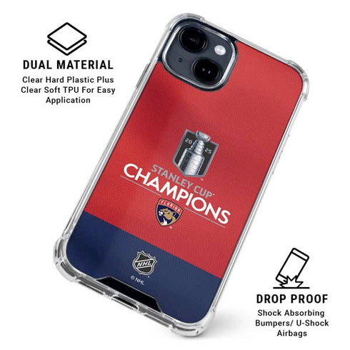 2025 Stanley Cup Champions Florida Panthers iPhone 15 Plus Clear Case