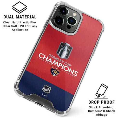 2025 Stanley Cup Champions Florida Panthers iPhone 15 Pro Clear Case