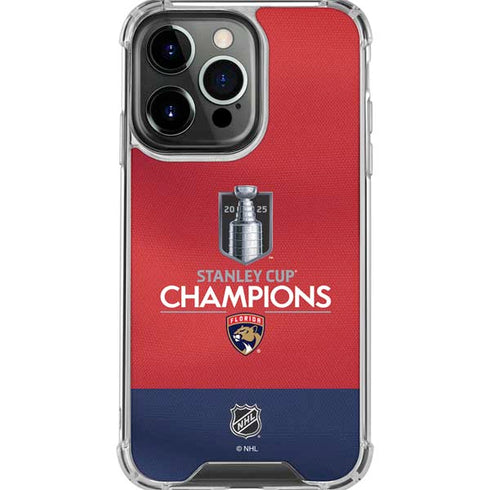 2025 Stanley Cup Champions Florida Panthers iPhone 16 Pro Max Clear Case