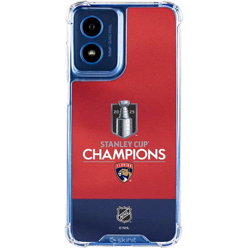 2025 Stanley Cup Champions Florida Panthers Moto G Play 4G (2024) Clear Case