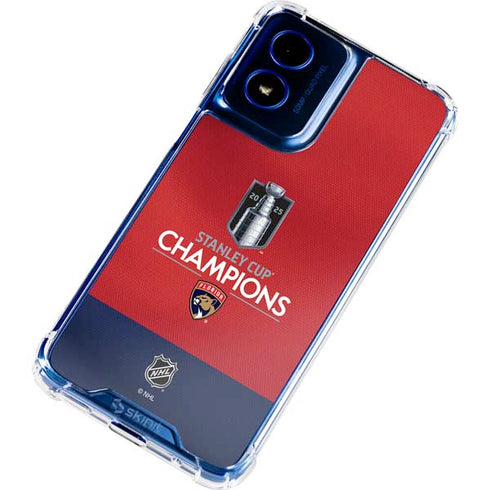2025 Stanley Cup Champions Florida Panthers Moto G Play 4G (2024) Clear Case