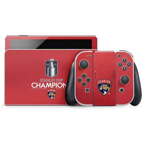 2025 Stanley Cup Champions Florida Panthers Nintendo Switch OLED (2021) Skin