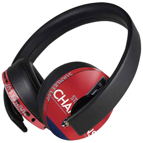 2025 Stanley Cup Champions Florida Panthers PlayStation 4 Gold Wireless Headset Skin