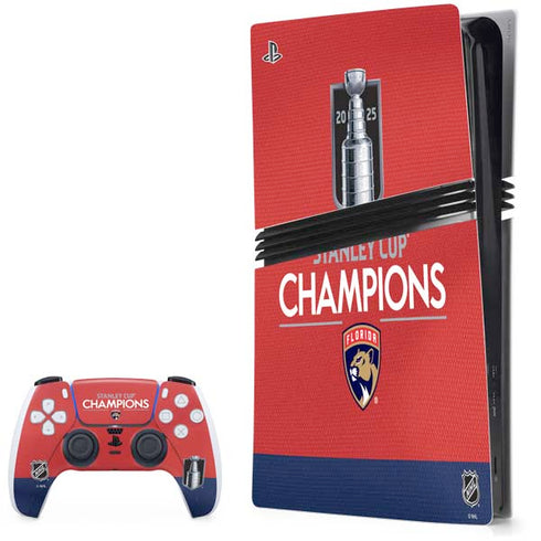 2025 Stanley Cup Champions Florida Panthers PS5 Pro Bundle Skin