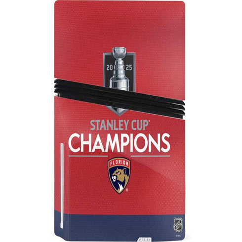 2025 Stanley Cup Champions Florida Panthers PS5 Pro Disk Console Skin