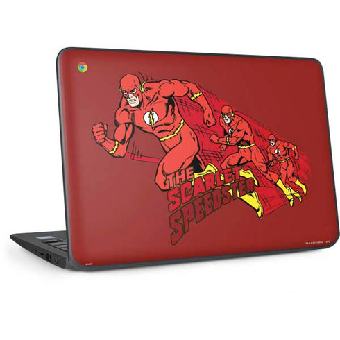 DC Comics The Flash Classic Art in Sequence Running pose HP Chromebook Skin