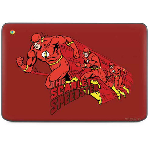 DC Comics The Flash Classic Art in Sequence Running pose HP Chromebook Skin
