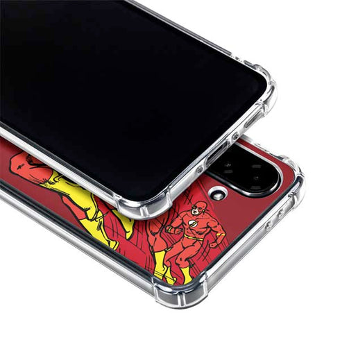 DC Comics The Flash Classic Art in Sequence Running pose Galaxy A36 5G Clear Case