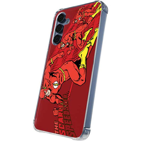 DC Comics The Flash Classic Art in Sequence Running pose Galaxy A55 5G Clear Case