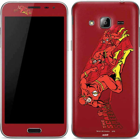 DC Comics The Flash Classic Art in Sequence Running pose Galaxy J3 Skin