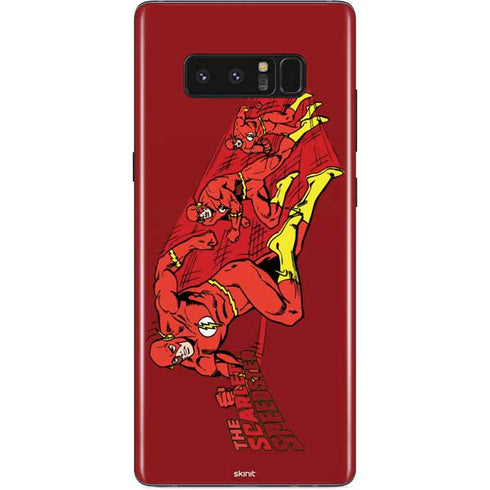 DC Comics The Flash Classic Art in Sequence Running pose Galaxy Note 8 Skin