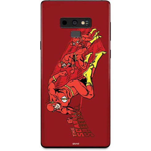 DC Comics The Flash Classic Art in Sequence Running pose Galaxy Note 9 Skin