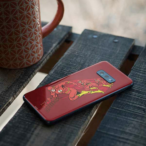 DC Comics The Flash Classic Art in Sequence Running pose Galaxy S10e Skin