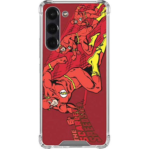 DC Comics The Flash Classic Art in Sequence Running pose Galaxy S24 FE Clear Case