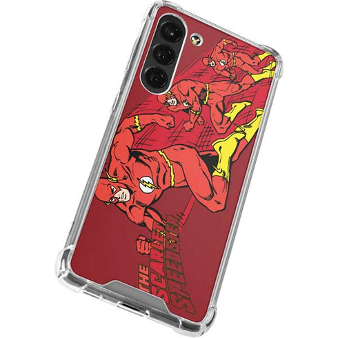 DC Comics The Flash Classic Art in Sequence Running pose Galaxy S24 FE Clear Case