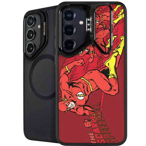 DC Comics The Flash Classic Art in Sequence Running pose Galaxy S24 FE Kickstand Case