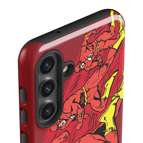 DC Comics The Flash Classic Art in Sequence Running pose Galaxy S25 Impact Case