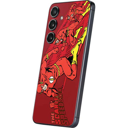 DC Comics The Flash Classic Art in Sequence Running pose Galaxy S25 Plus Skin