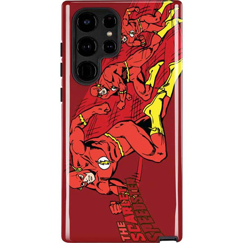 DC Comics The Flash Classic Art in Sequence Running pose Galaxy S25 Ultra Impact Case