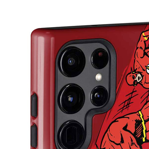 DC Comics The Flash Classic Art in Sequence Running pose Galaxy S25 Ultra Impact Case