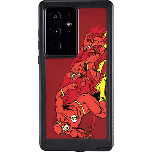 DC Comics The Flash Classic Art in Sequence Running pose Galaxy S24 Ultra Waterproof Case