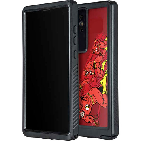 DC Comics The Flash Classic Art in Sequence Running pose Galaxy S24 Ultra Waterproof Case