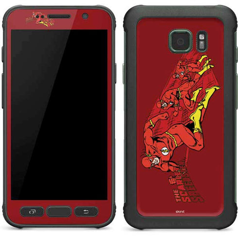 DC Comics The Flash Classic Art in Sequence Running pose Galaxy S7 Active Skin