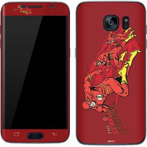 DC Comics The Flash Classic Art in Sequence Running pose Galaxy S7 Skin