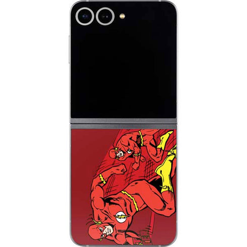 DC Comics The Flash Classic Art in Sequence Running pose Galaxy Z Flip6 Skin