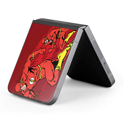DC Comics The Flash Classic Art in Sequence Running pose Galaxy Z Flip6 Skin