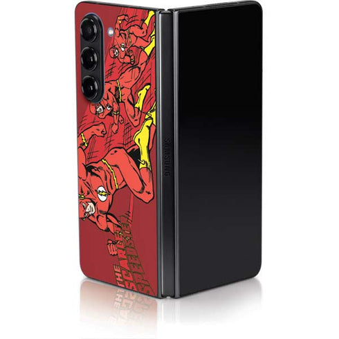 DC Comics The Flash Classic Art in Sequence Running pose Galaxy Z Fold5 5G Skin