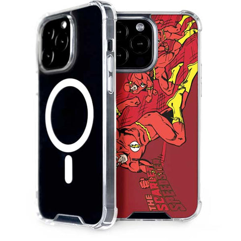 DC Comics The Flash Classic Art in Sequence Running pose iPhone Cases