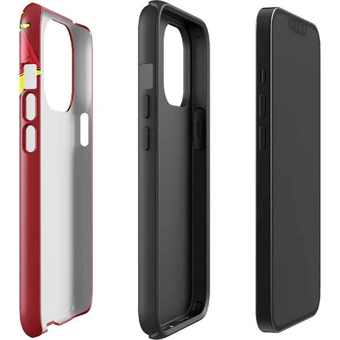 DC Comics The Flash Classic Art in Sequence Running pose iPhone 15 Pro Impact Case