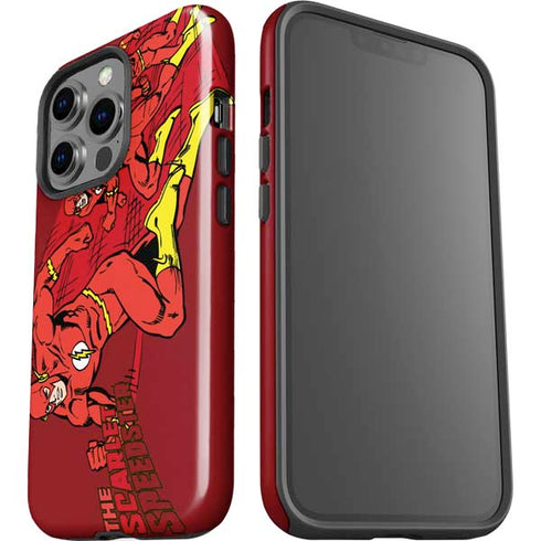 DC Comics The Flash Classic Art in Sequence Running pose iPhone 15 Pro Impact Case