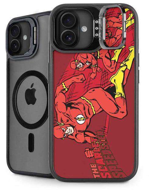 DC Comics The Flash Classic Art in Sequence Running pose iPhone 16 Kickstand Case