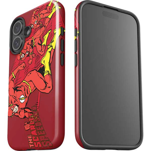 DC Comics The Flash Classic Art in Sequence Running pose iPhone 16 Plus Impact Case