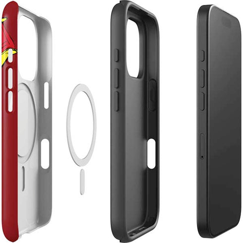 DC Comics The Flash Classic Art in Sequence Running pose iPhone 16 Pro Magsafe Impact Case