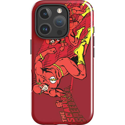 DC Comics The Flash Classic Art in Sequence Running pose iPhone 16 Pro Max Impact Case