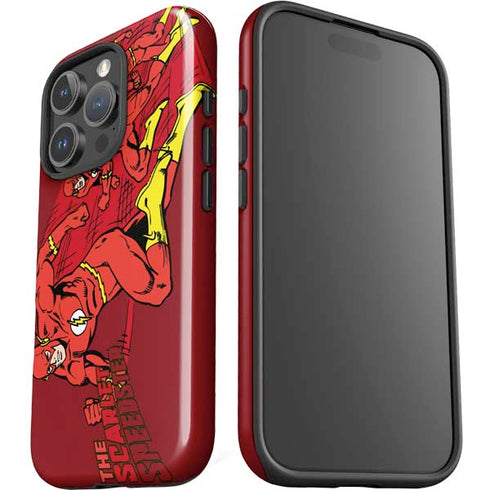 DC Comics The Flash Classic Art in Sequence Running pose iPhone 16 Pro Max Impact Case