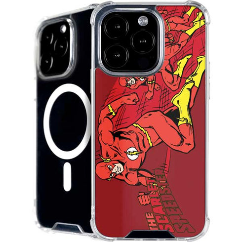 DC Comics The Flash Classic Art in Sequence Running pose iPhone 16 Pro Max MagSafe Case